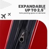 image:imageSpyder Rails Expandable Hardside Upright Suitcase with 360 Spinner Wheels TSA Approved Lock Navy CarryOnRed