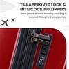 image:imageSpyder Rails Expandable Hardside Upright Suitcase with 360 Spinner Wheels TSA Approved Lock Navy CarryOnRed