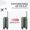 image:imageSpyder Rails Expandable Hardside Upright Suitcase with 360 Spinner Wheels TSA Approved Lock Navy CarryOnSage