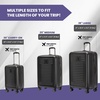 image:imageSpyder Rails Expandable Hardside Upright Suitcase with 360 Spinner Wheels TSA Approved Lock Navy CarryOnStone Gray
