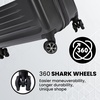 image:imageSpyder Rails Expandable Hardside Upright Suitcase with 360 Spinner Wheels TSA Approved Lock Navy CarryOnStone Gray