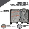 image:imageSpyder Rails Expandable Hardside Upright Suitcase with 360 Spinner Wheels TSA Approved Lock Navy CarryOnStone Gray