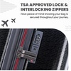 image:imageSpyder Traverse 20 Inch Carry On Expandable Hardside Upright Suitcase with 360 Spinner Wheels TSA Approved Lock CharcoalCharcoal