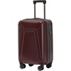 image:imageSpyder Traverse 20 Inch Carry On Expandable Hardside Upright Suitcase with 360 Spinner Wheels TSA Approved Lock CharcoalCherry