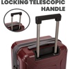 image:imageSpyder Traverse 20 Inch Carry On Expandable Hardside Upright Suitcase with 360 Spinner Wheels TSA Approved Lock CharcoalCherry