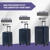 image:imageSpyder Traverse 20 Inch Carry On Expandable Hardside Upright Suitcase with 360 Spinner Wheels TSA Approved Lock CharcoalDeep Blue