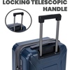 image:imageSpyder Traverse 20 Inch Carry On Expandable Hardside Upright Suitcase with 360 Spinner Wheels TSA Approved Lock CharcoalDeep Blue