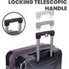 image:imageSpyder Traverse 20 Inch Carry On Expandable Hardside Upright Suitcase with 360 Spinner Wheels TSA Approved Lock CharcoalSilver