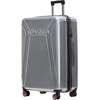 image:imageSpyder Traverse 20 Inch Carry On Expandable Hardside Upright Suitcase with 360 Spinner Wheels TSA Approved Lock CharcoalSilver