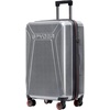 image:imageSpyder Traverse 20 Inch Carry On Expandable Hardside Upright Suitcase with 360 Spinner Wheels TSA Approved Lock CharcoalSilver