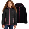 image:imageSpyder Reversible Girls Puffer Jacket Sherpa Lined Winter Coats for GirlsBlack