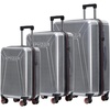 image:imageSpyder Traverse 20 Inch Carry On Expandable Hardside Upright Suitcase with 360 Spinner Wheels TSA Approved Lock CharcoalSilver