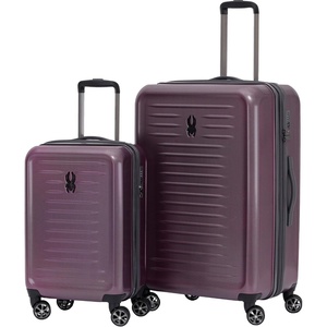 image:imageSpyder Rails Expandable Hardside Upright Suitcase with 360 Spinner Wheels TSA Approved Lock Navy CarryOnBurgundy