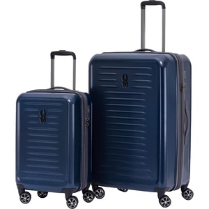 image:imageSpyder Rails Expandable Hardside Upright Suitcase with 360 Spinner Wheels TSA Approved Lock Navy CarryOnCarbon Blue