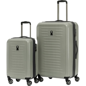 image:imageSpyder Rails Expandable Hardside Upright Suitcase with 360 Spinner Wheels TSA Approved Lock Navy CarryOnMoss Gray