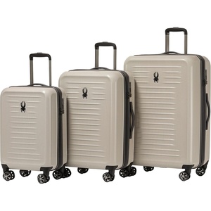 image:imageSpyder Rails Expandable Hardside Upright Suitcase with 360 Spinner Wheels TSA Approved Lock Navy CarryOnOatmeal
