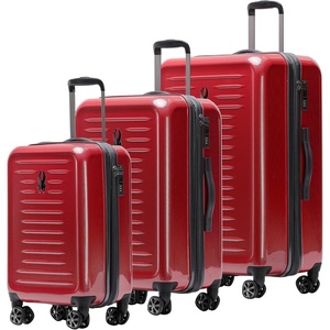 image:imageSpyder Rails Expandable Hardside Upright Suitcase with 360 Spinner Wheels TSA Approved Lock Navy CarryOnRed
