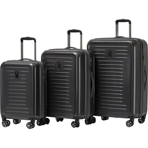 image:imageSpyder Rails Expandable Hardside Upright Suitcase with 360 Spinner Wheels TSA Approved Lock Navy CarryOnStone Gray