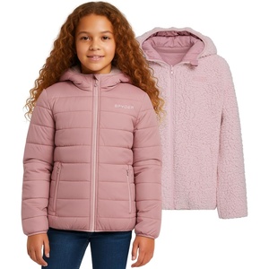 image:imageSpyder Reversible Girls Puffer Jacket Sherpa Lined Winter Coats for GirlsRose