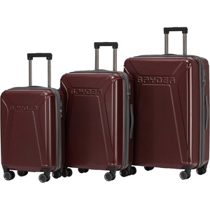 image:imageSpyder Traverse 20 Inch Carry On Expandable Hardside Upright Suitcase with 360 Spinner Wheels TSA Approved Lock CharcoalCherry