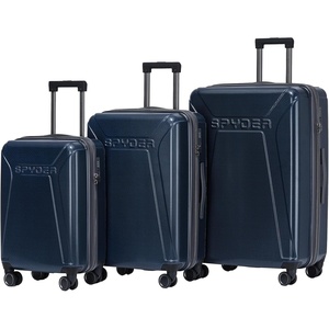 image:imageSpyder Traverse 20 Inch Carry On Expandable Hardside Upright Suitcase with 360 Spinner Wheels TSA Approved Lock CharcoalDeep Blue