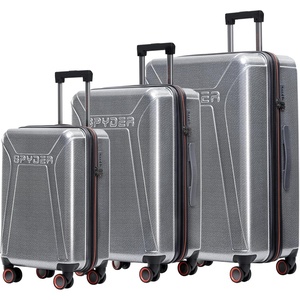 image:imageSpyder Traverse 20 Inch Carry On Expandable Hardside Upright Suitcase with 360 Spinner Wheels TSA Approved Lock CharcoalSilver