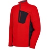 image:imageSpyder Mens Bandit Hybrid 12 Zip Fleece Ski Mid Layer Sweater JacketVolcano