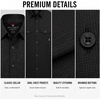 image:imageSpyder Mens Button Down Shirt  Lightweight Plaid Wrinkle Free Short SleeveHeather Black