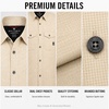 image:imageSpyder Mens Button Down Shirt  Lightweight Plaid Wrinkle Free Short SleeveKhaki