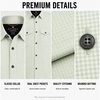 image:imageSpyder Mens Button Down Shirt  Lightweight Plaid Wrinkle Free Short SleeveSage Green