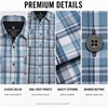 image:imageSpyder Mens Button Down Shirt  Lightweight Plaid Wrinkle Free Short SleeveSteel Grey