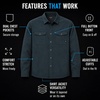 image:imageSpyder Mens Button Down Shirt Jacket  Long Sleeve Collared Mens ShacketBlack