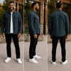 image:imageSpyder Mens Button Down Shirt Jacket  Long Sleeve Collared Mens ShacketBlack
