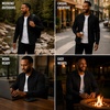 image:imageSpyder Mens Button Down Shirt Jacket  Long Sleeve Collared Mens ShacketBlack Raven