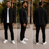 image:imageSpyder Mens Button Down Shirt Jacket  Long Sleeve Collared Mens ShacketBlack Raven