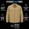 image:imageSpyder Mens Button Down Shirt Jacket  Long Sleeve Collared Mens ShacketKhaki