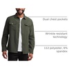 image:imageSpyder Mens Button Down Shirt Jacket  Long Sleeve Collared Mens ShacketOlive