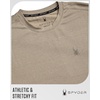 image:imageSpyder Mens Casual Shirts  Breathable Crewneck Relaxed Fit Short SleeveGravel