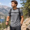 image:imageSpyder Mens Casual Shirts  Breathable Crewneck Relaxed Fit Short SleeveLight Grey