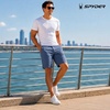 image:imageSpyder Mens Flat Front Shorts  Stretch Woven UPF 30 Chino ShortsCloudy Blue
