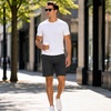 image:imageSpyder Mens Flat Front Shorts  Stretch Woven UPF 30 Chino ShortsGun Metal Charcoal