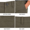 image:imageSpyder Mens Flat Front Shorts  Stretch Woven UPF 30 Chino ShortsOlive Green
