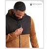 image:imageSpyder Mens Fleece Jacket  Hooded Lightweight Full Zip Hiking Soft CozyWheat Brown