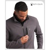 image:imageSpyder Mens Fleece Jacket  UPF 30 2Way Stretch Polar Fleece LightweightHeather Grey