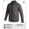 image:imageSpyder Mens Fleece Jacket  UPF 30 2Way Stretch Polar Fleece LightweightHeather Grey