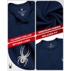image:imageSpyder Mens Henley Shirt  Easy Care Short Sleeve Lightweight Grid KnitNavy