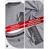 image:imageSpyder Mens Long Sleeve Shirt  Lightweight Pullover Crewneck Classic FitHeather Grey Logo