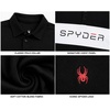 image:imageSpyder Mens Polo Shirt  Breathable Short Sleeve Collared Shirt MenBlack Colorblock