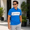 image:imageSpyder Mens Polo Shirt  Breathable Short Sleeve Collared Shirt MenCobalt Colorblock