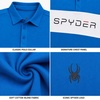 image:imageSpyder Mens Polo Shirt  Breathable Short Sleeve Collared Shirt MenCobalt Colorblock